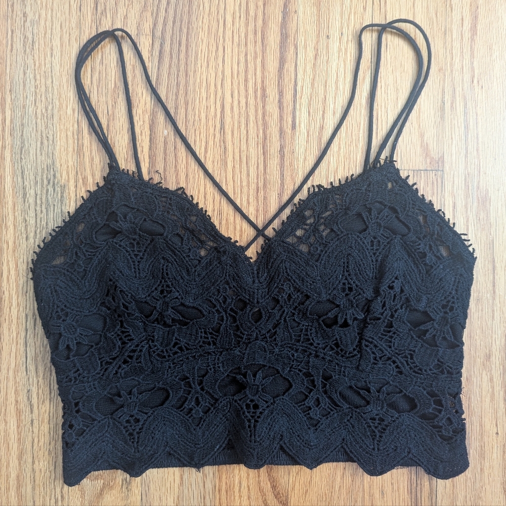 Free People Ilektra Bralette Black Small